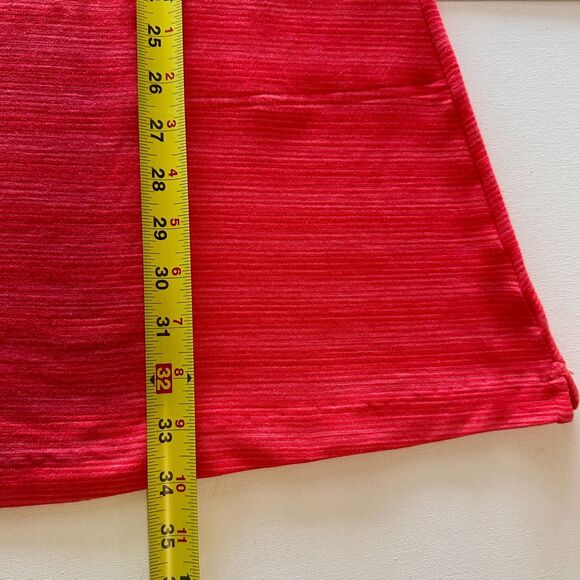 T by Talbots Womens Dress Coral Terry Drawstring Striped Shirt Size XS - Picture 8 of 10